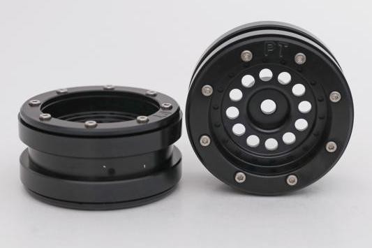 METSAFIL 1.9" PT-Bullet schwarz/schwarz Beadlock-Felgen