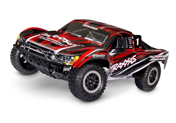 TRAXXAS Slash HD 2WD RTR rot (mit Akku und 4A USB Lader)