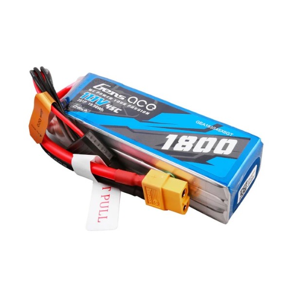 11,1V 1800mAh 45C (XT60) G-Tech LiPo, GensAce
