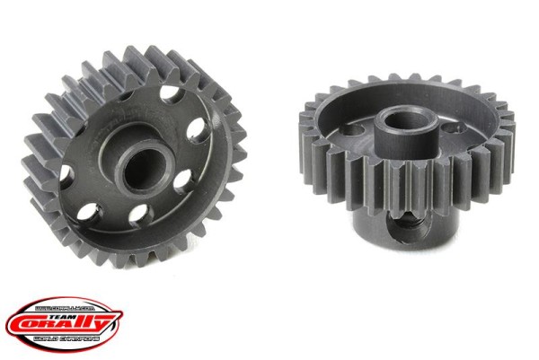 Motorritzel ALU 48dp 28Z Ø3,17mm Welle, AL7075 hart eloxiert