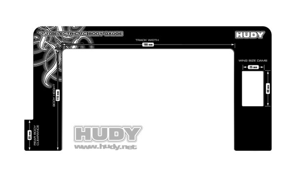 Hudy Karosseriemesslehre für 1/10 Elektro