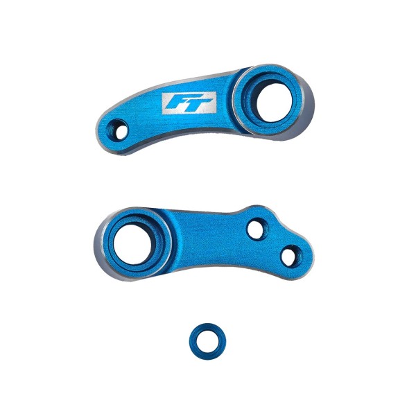 B84 FT Aluminum Steering Bellcranks blau