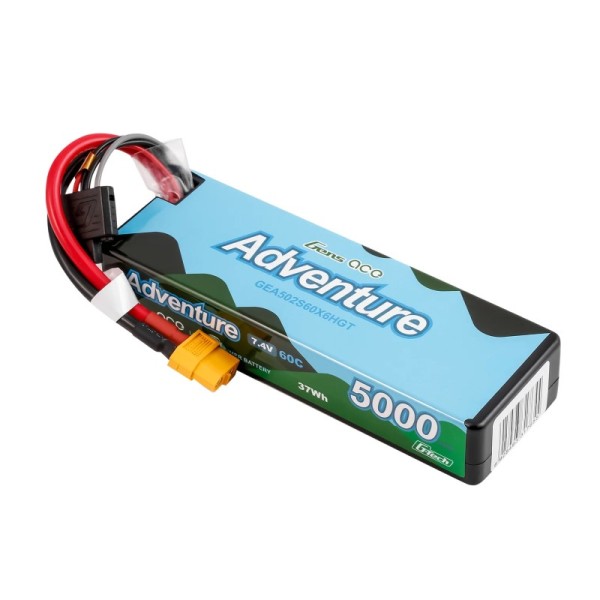 7,4V 5000mAh 60C (XT60) (h25,0mm) G-Tech Hardcase LiPo, GensAce