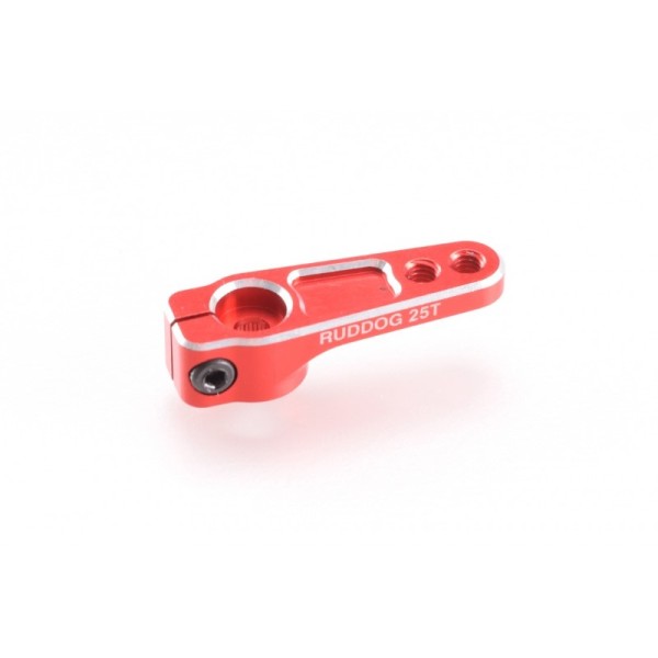 Aluminium Servo Horn 25 Zähne rot, mit Klemmschraube