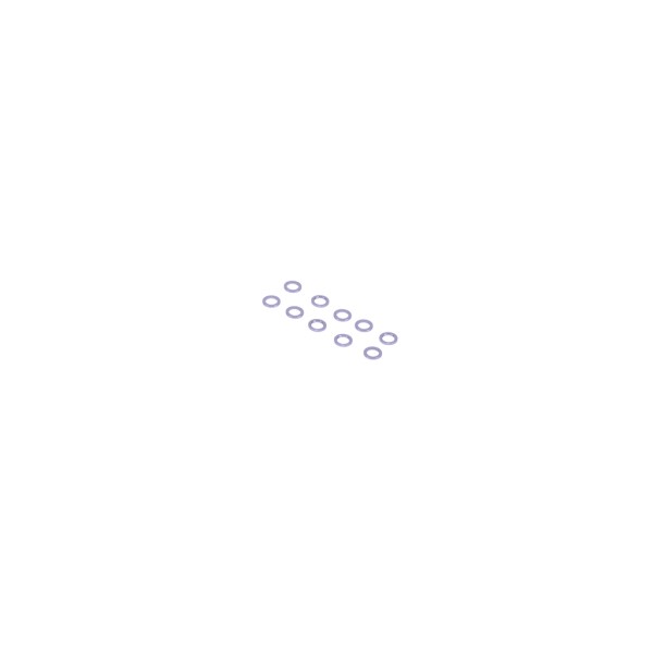 Aluminium-Scheiben - M3 - 0,5 mm - grau (10)