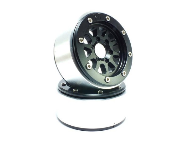 METSAFIL 1.9" GEAR schwarz/schwarz Beadlock-Felgen