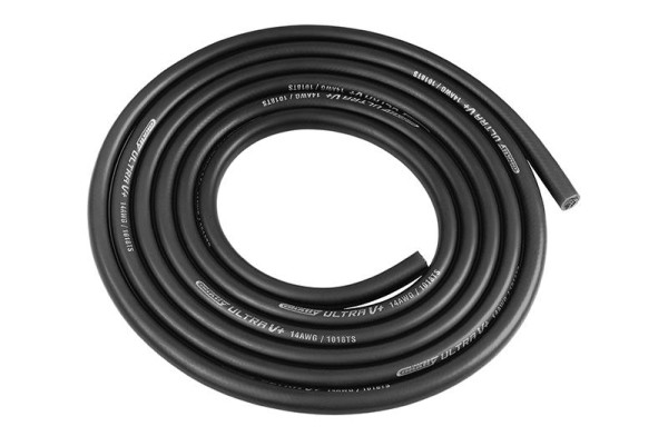 Silikonkabel 2,28mm² (14AWG) Schwarz - Extrem hochflexibel -
