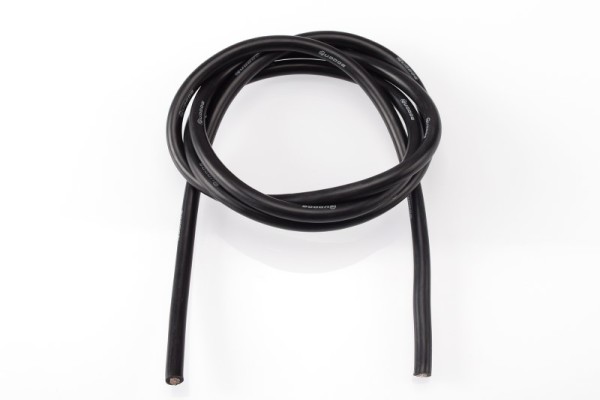 Silikonkabel 5,3mm² (10AWG) schwarz, 1 Meter