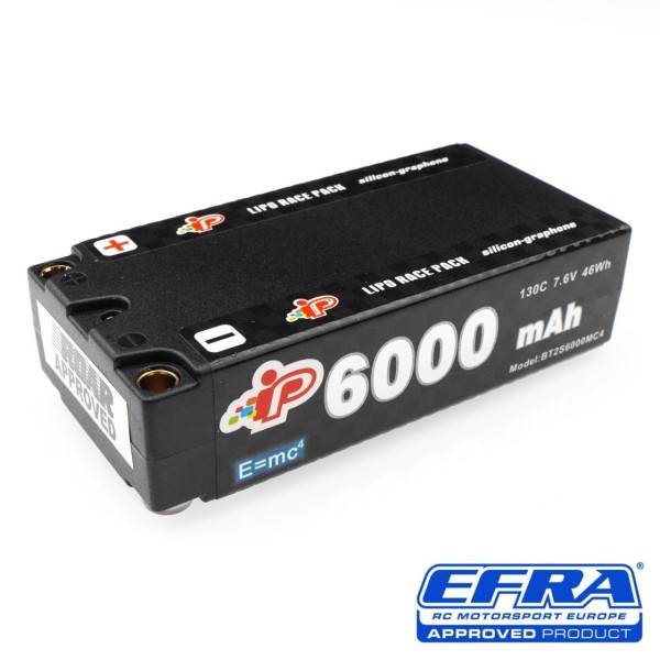 7,6V 6000mAh 130C High Power Shorty LiHV MC4, Intellect