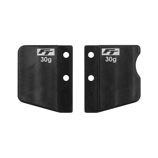 RC10TC8 FT Steel Front And Rear Short Battery Weight Set, 60g