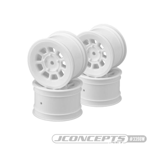 1:10 2/4WD Heckfelgen „9 shot" weiß, JConcepts