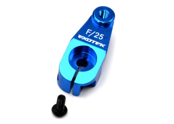 Heavy Duty Alu Servo Horn 25Z. blau, EXOTEK