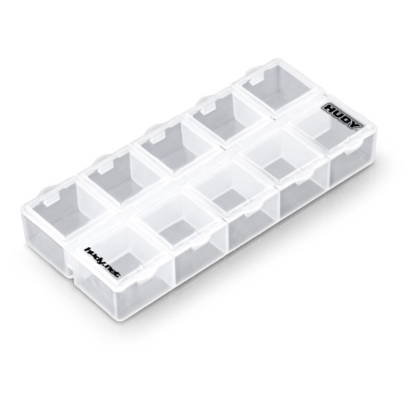 Hudy Sortierbox 130x57x20mm, 10 Fächer