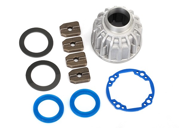 Diff-Träger Alu vo/Center, Diff-Dichtungen + KT