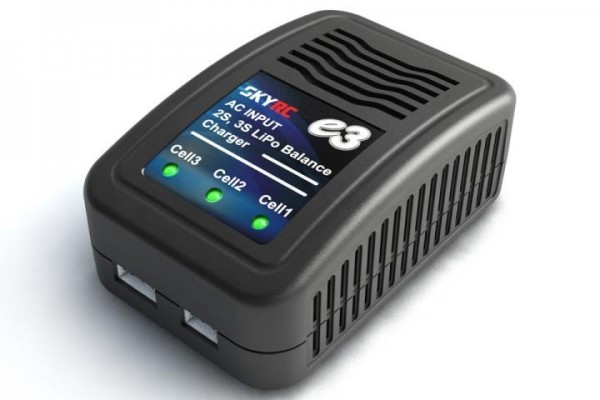 SkyRC e3-V2 LiPo Ladegerät 2-3s (1,2A 11W) 230V