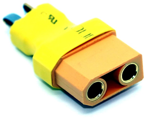 Adapter T-Stecker (am Akku) zu XT90 (am Regler), kompakt