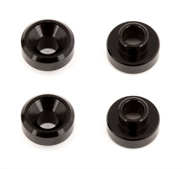 Servo Haltescheiben Aluminum, schwarz