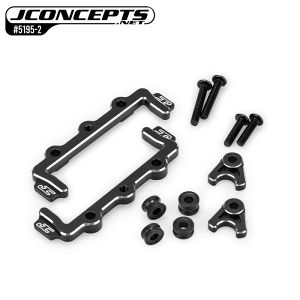 RC10B7 Aluminum Akkuhalter Set, schwarz