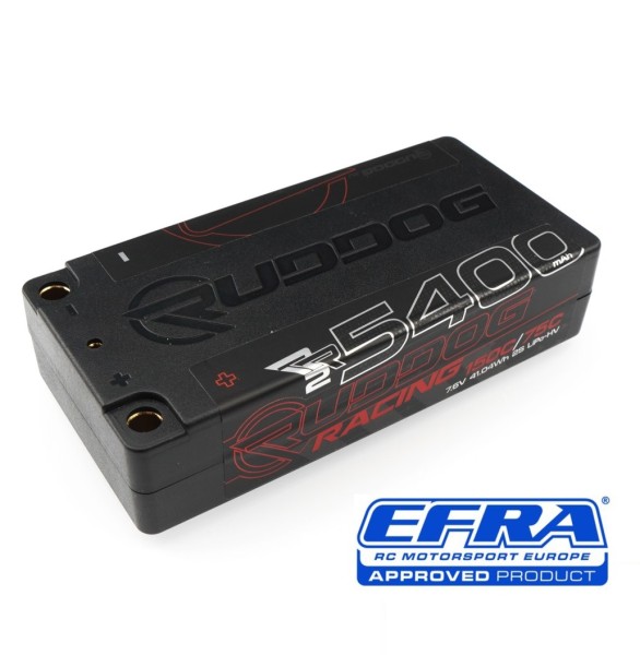7,6V 5400mAh 150C (h22,0mm) RR2 LCG Shorty LiPo, RUDDOG