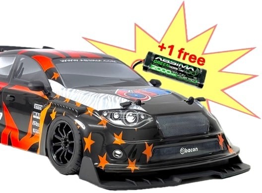 1:10 EP On-road "Aero-X" brushed 4WD RTR + NiMH 2000mAh