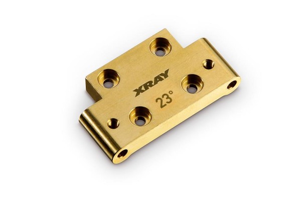 XB2 Brass 46G Front Lower Arm Mount 23°/29° Kick-Up