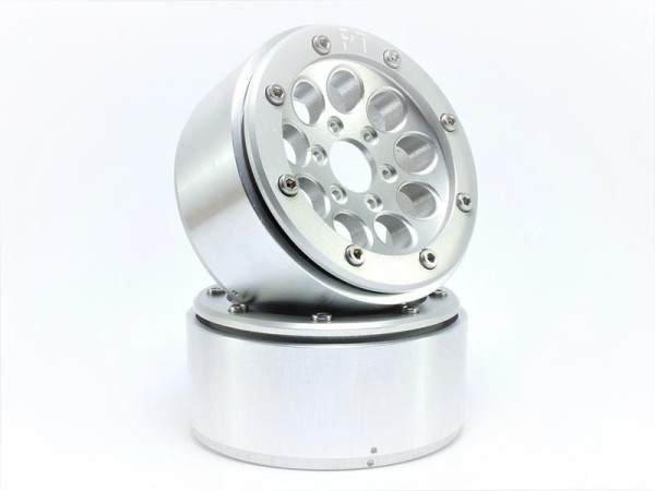 METSAFIL 1.9" GUN silber/silber Beadlock-Felgen