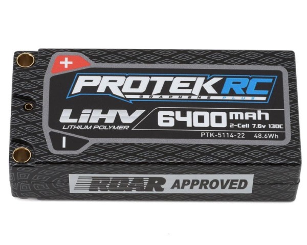 7,6V 6400mAh 130C (h25,0mm) Low IR Shorty LiPo, ProTek