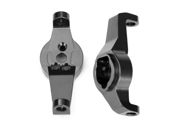Caster blocks Alu charcoal grau l/r