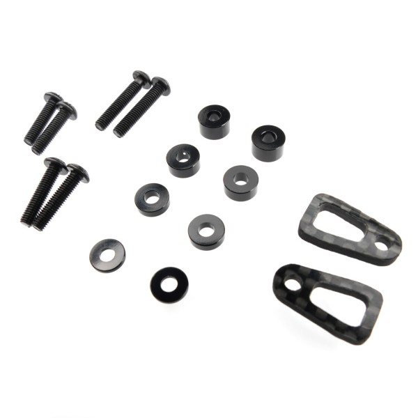 RC10B84 Kohlefaser Akkuhalter Set