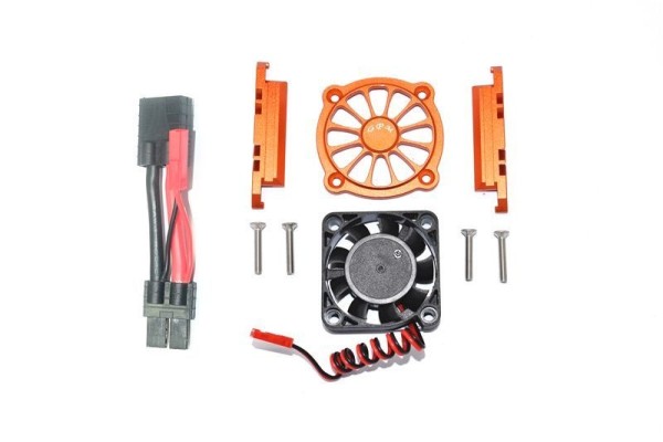 GPM Alu Motor Heatsink With Cooling Fan -9Pc Set Orange