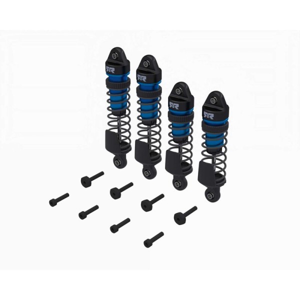 Dämpferset F/R montiert blau, 700cSt - Mini Kraton
