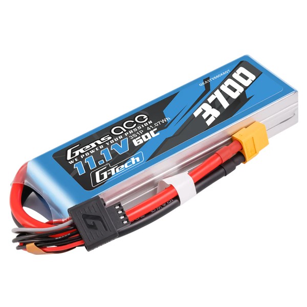 11,1V 3700mAh 60C (XT60) G-Tech LiPo, GensAce