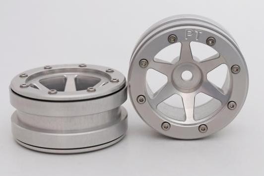 METSAFIL 1.9" PT-Slingshot silber/silber Beadlock-Felgen