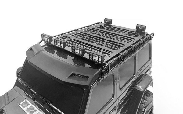 Adventure Roof Rack w/ Rear Lights for Traxxas TRX-4 Mercede