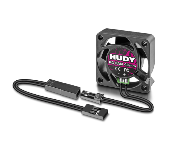 HUDY Lüfter 40x40x10mm Brushless (BEC/JR) mit Lötfahne