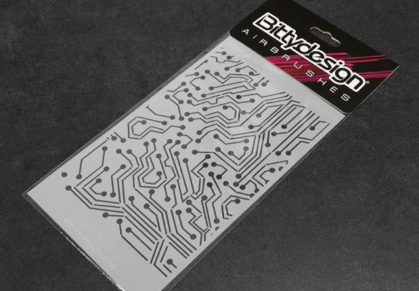 Bittydesign Lackierschablone - Electronic Circuit