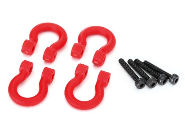 Bumper D-rings, red (v/h) 2.0x12 CS (4)