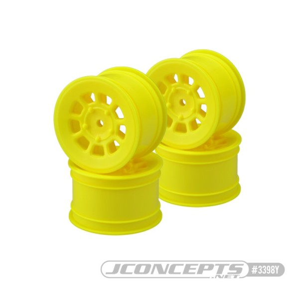 1:10 2/4WD Heckfelgen „9 shot" gelb, JConcepts