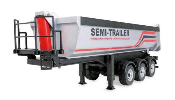 AMEWI Mulden-Sattelauflieger silbern, für Scania 770 S 1:18