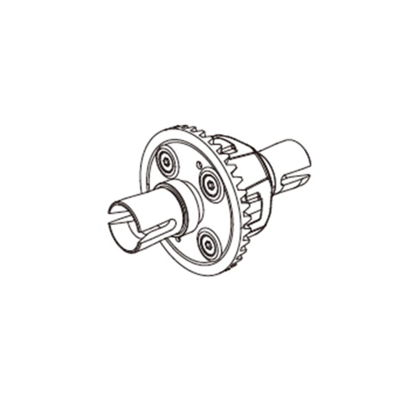 Vorderes & hinteres Differential Hyper GO TX12