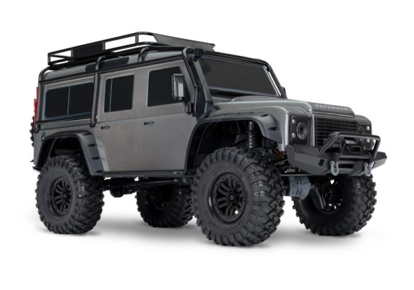 TRAXXAS TRX-4 Land Rover Defender ARTR silbern -clipless-