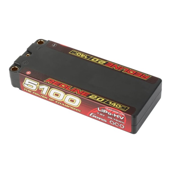 7,6V 5100mAh 140C (h18,8mm) Mid-Size Ultra LCG Shorty Hardcase LiPo, Gensace REDLINE 2.0