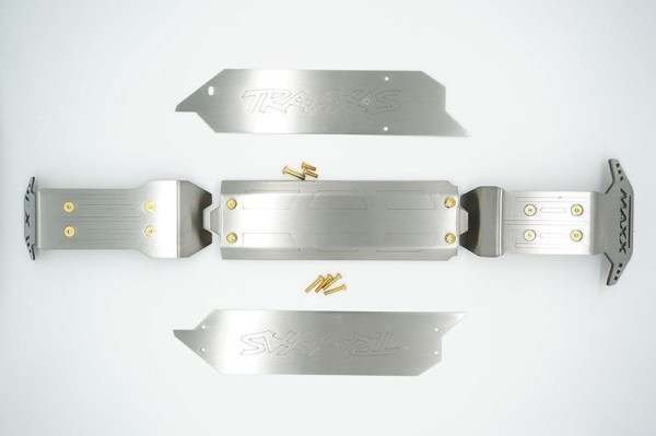 GPM Stnl-Steel Skid Plates Ft Ct Rr Chassis Laser Version -3