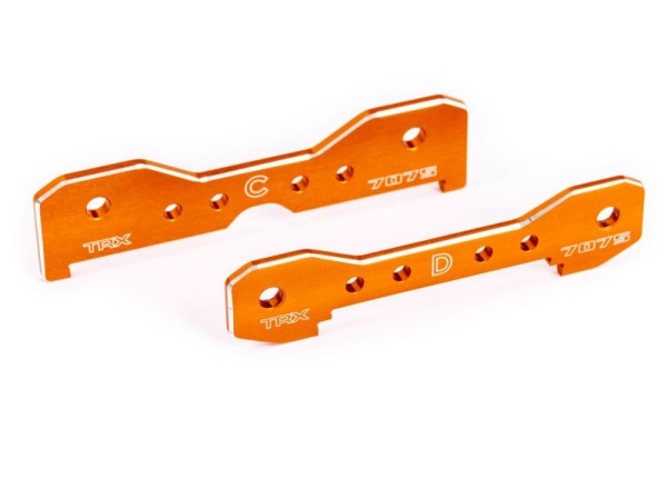 Querlenker-Halter hinten 7075-T6 Alu orange eloxiert