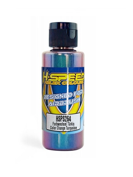 Lexan Airbrush Farbe 60 ml Flop-Flop Türkis (Farbwechsel)