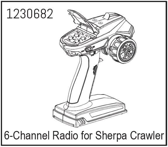 6-Kanal Fernsteuerung für Crawler Sherpa / Khampa