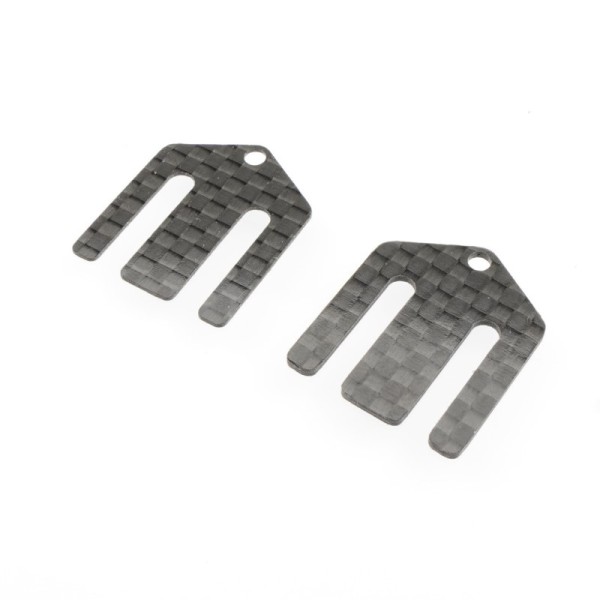 Asso B7 Kohlefaser Bulkhead Shim Set (0,5mm & 1mm), Revolution Design