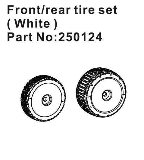 Speck-B Front/Rear Wheel Set white (2)