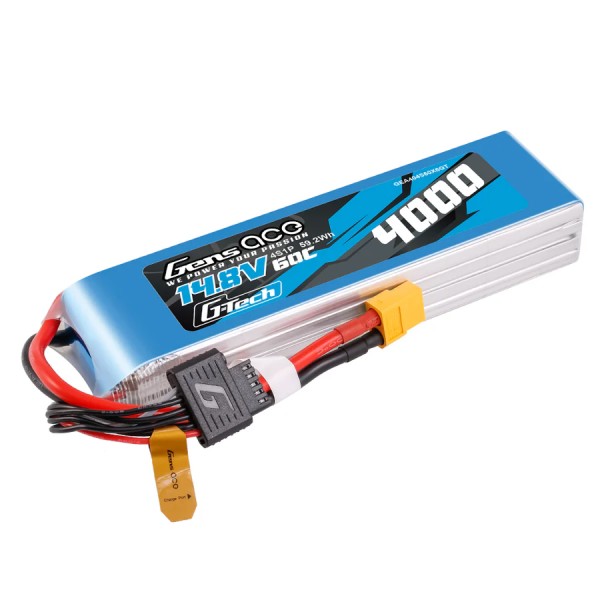 14,8V 4000mAh 60C (XT60) G-Tech LiPo, GensAce