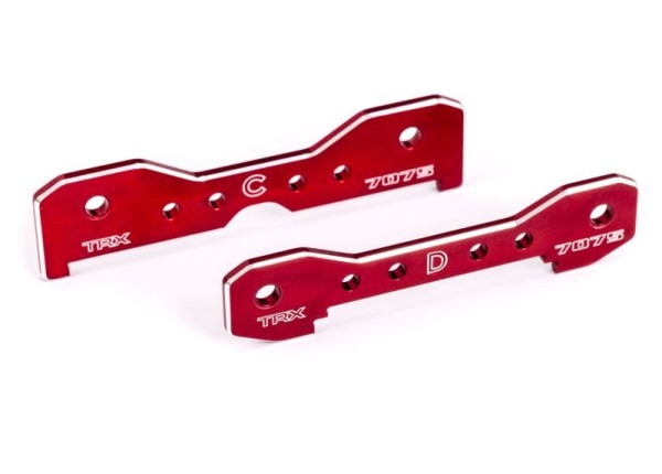 Querlenker-Halter hinten 7075-T6 Alu rot eloxiert